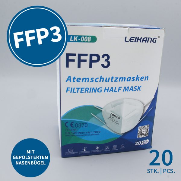 Leikang FFP3 Atemschutzmaske 20 Stück